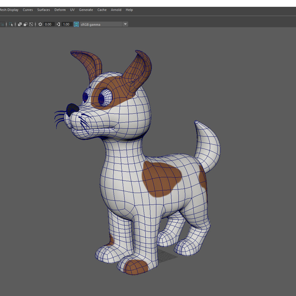 Dog Cartoon 3D model_15