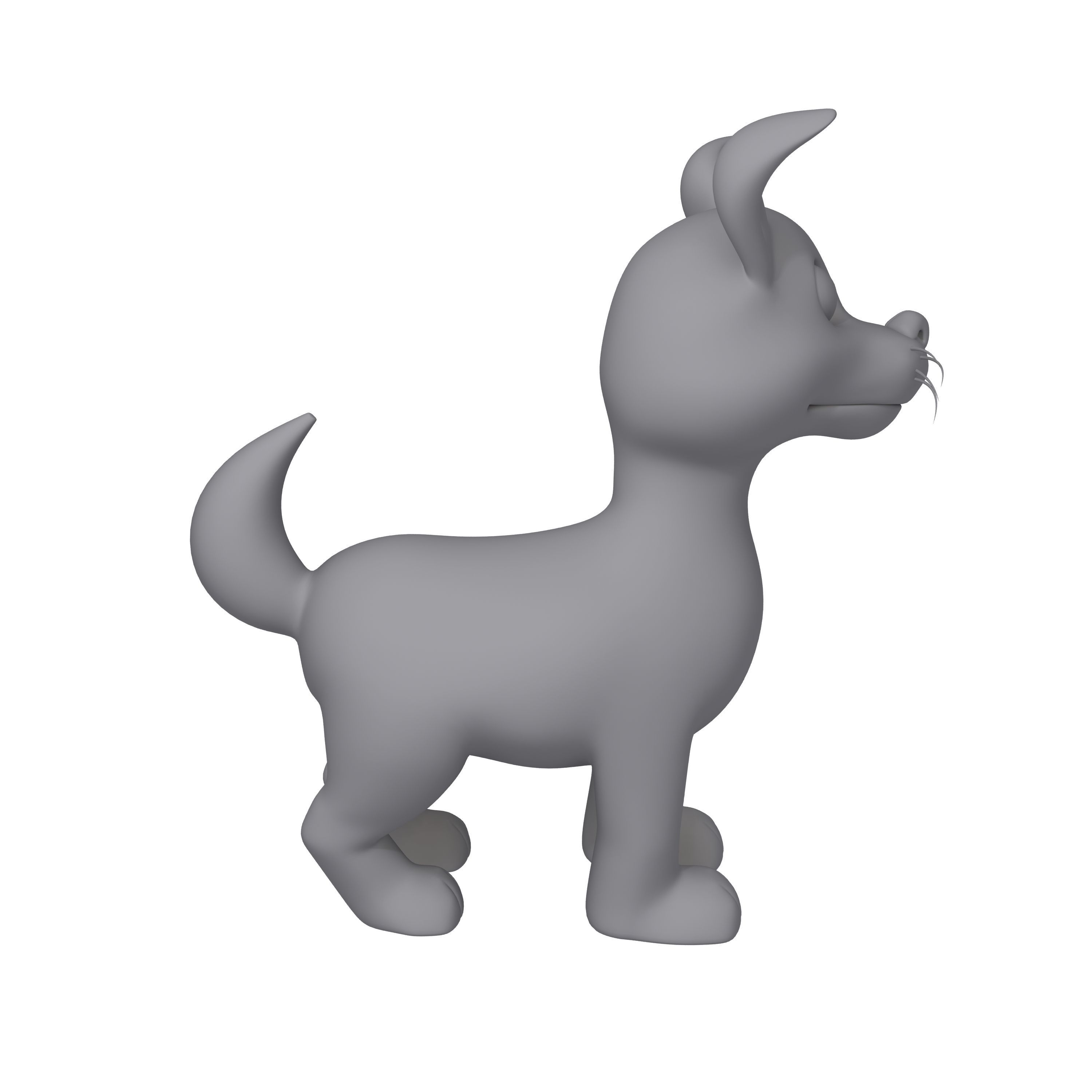 Dog Cartoon 3D model_9