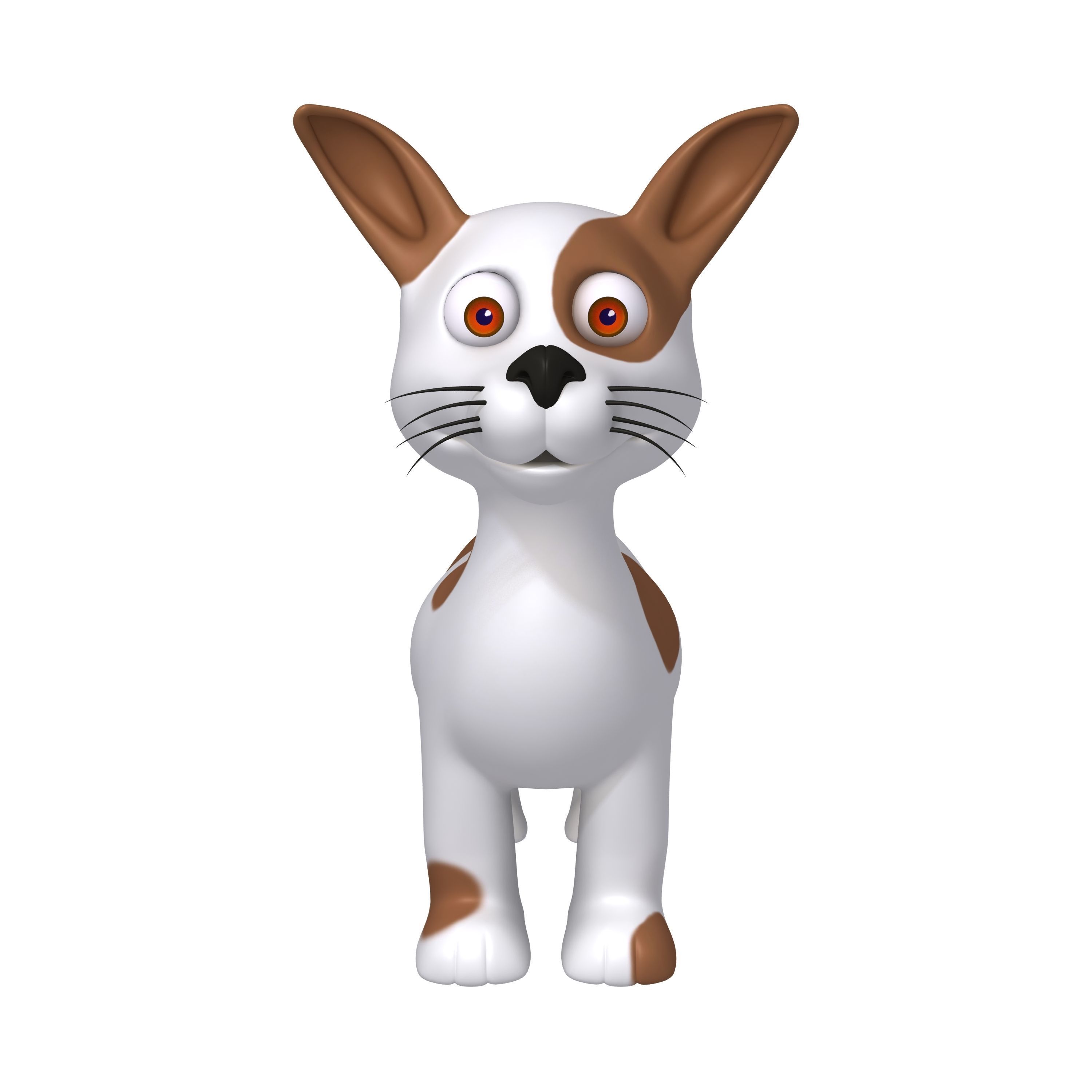 Dog Cartoon 3D model_1