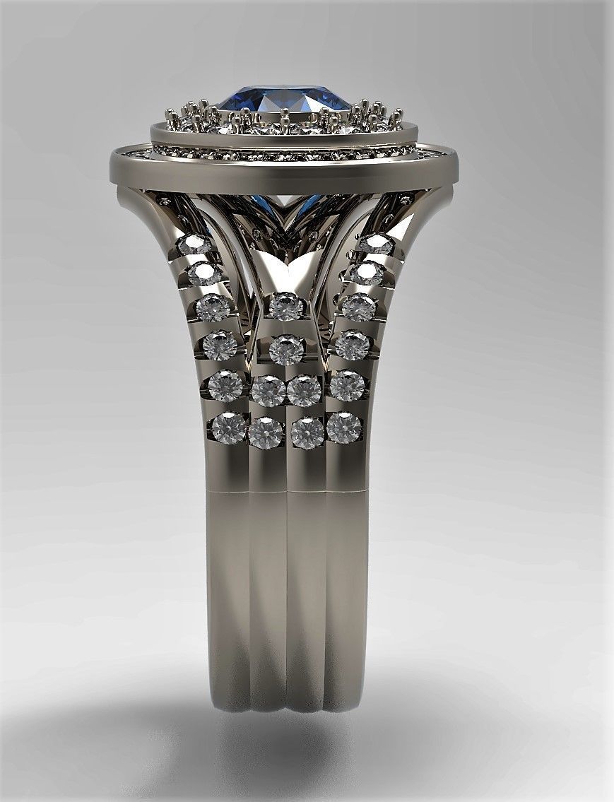 A set of two tourage brilliant rings 3D print model_5