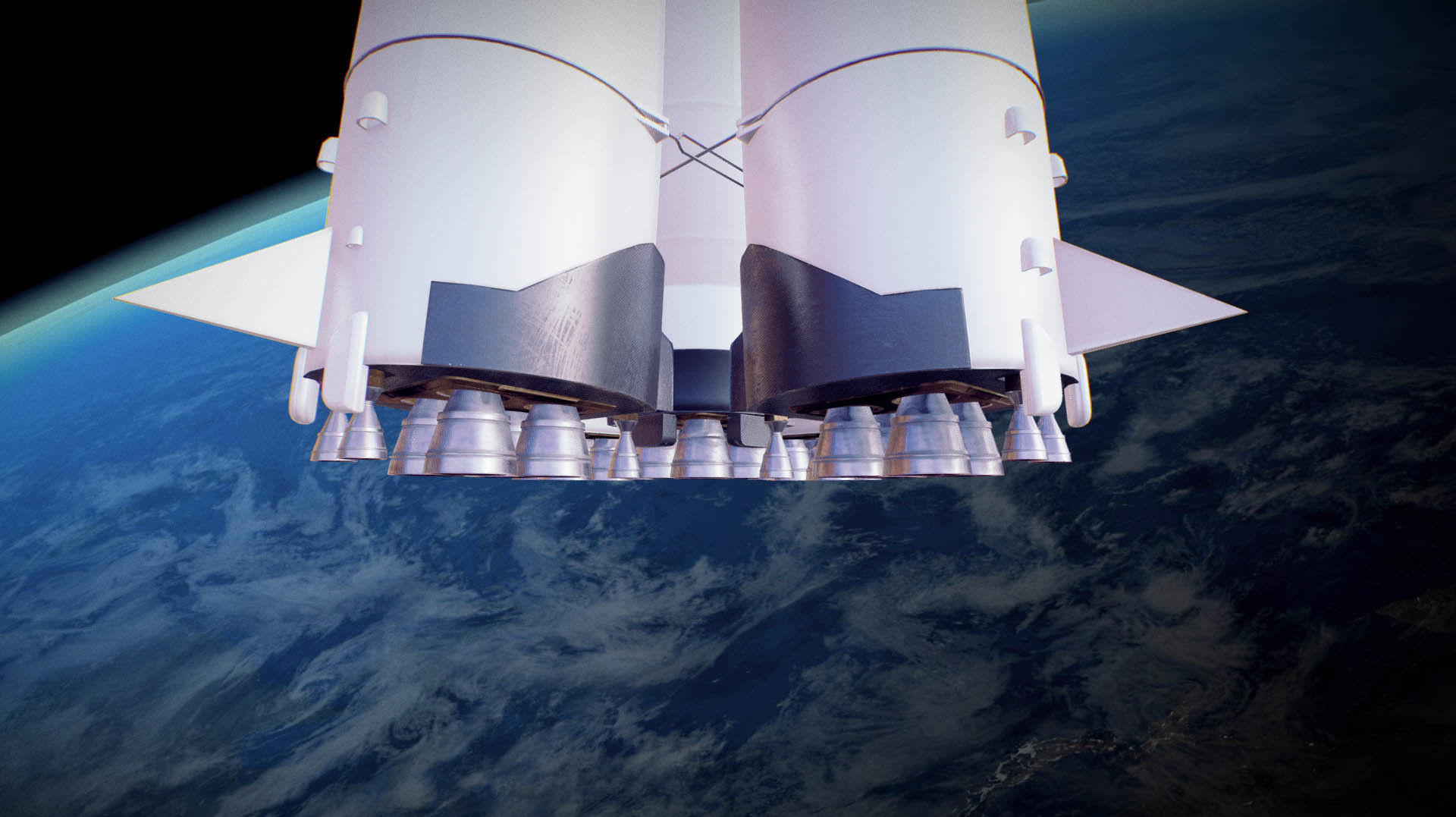 Sputnik Rocket and Sputnik Satellite Low-poly 3D model_27