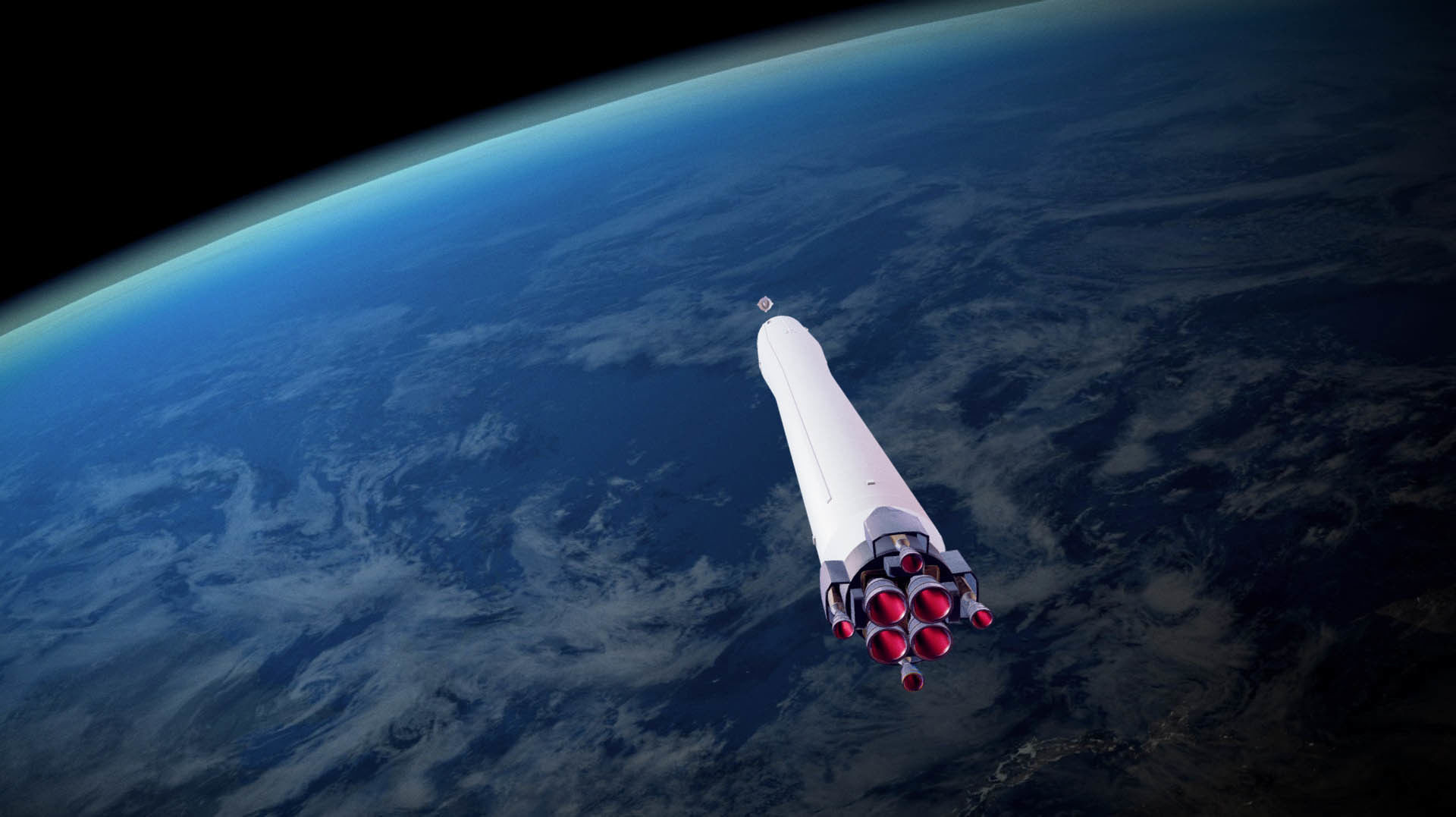 Sputnik Rocket and Sputnik Satellite Low-poly 3D model_31