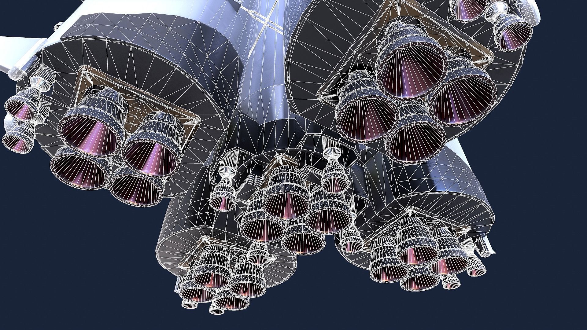 Sputnik Rocket and Sputnik Satellite Low-poly 3D model_3