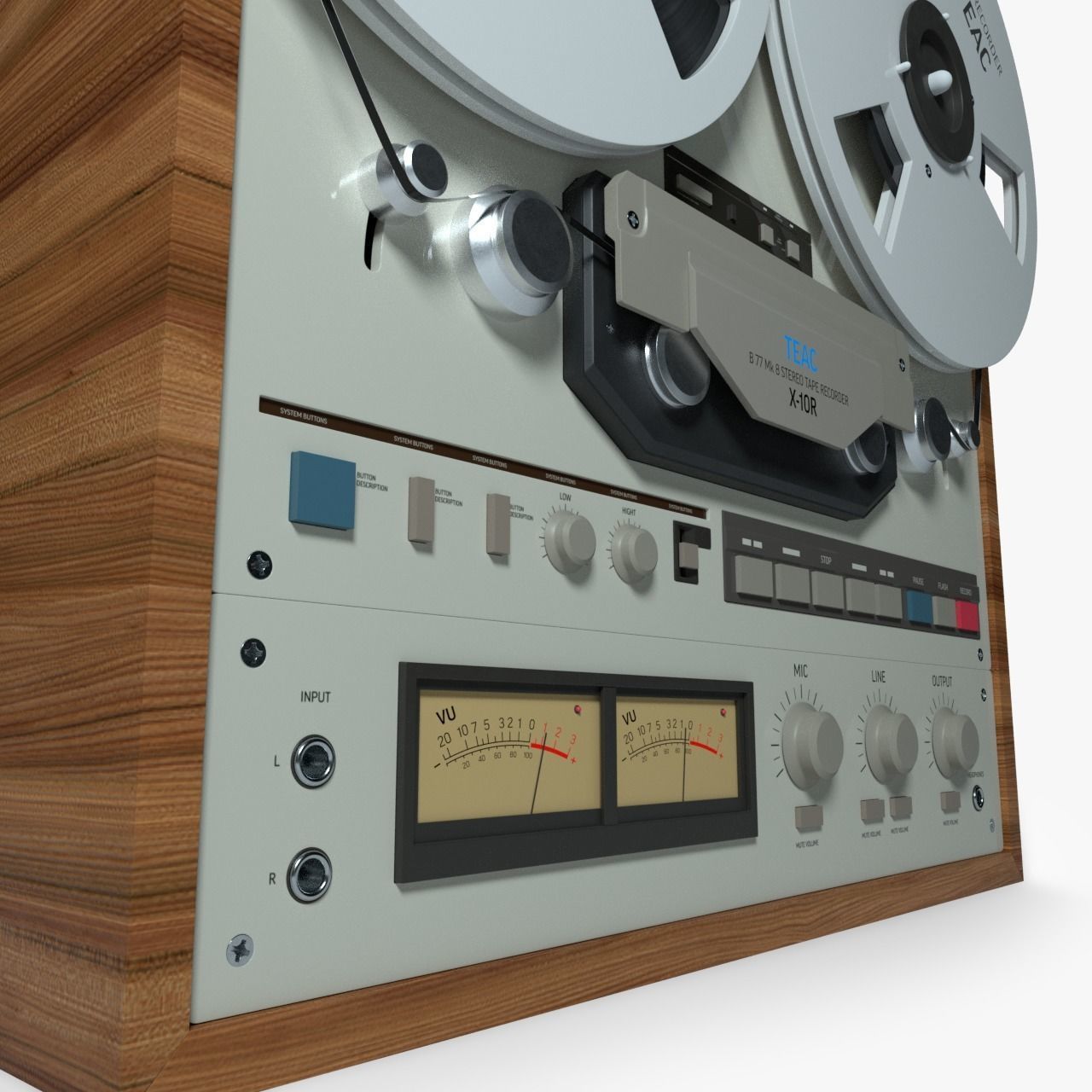 Tape Recorder 3D model_3