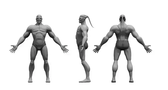 monster 3d model man