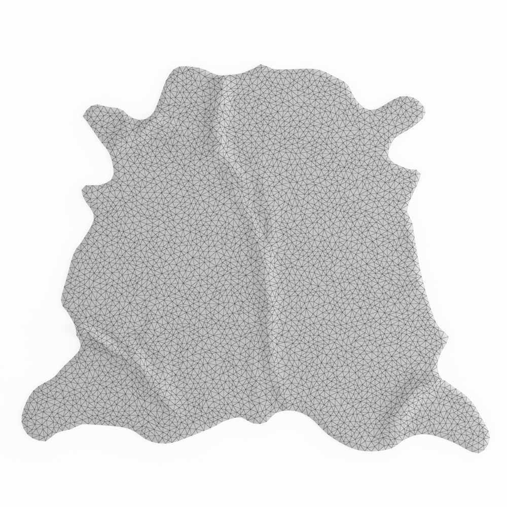 Cowhide Brown And White Rug 3D model_4