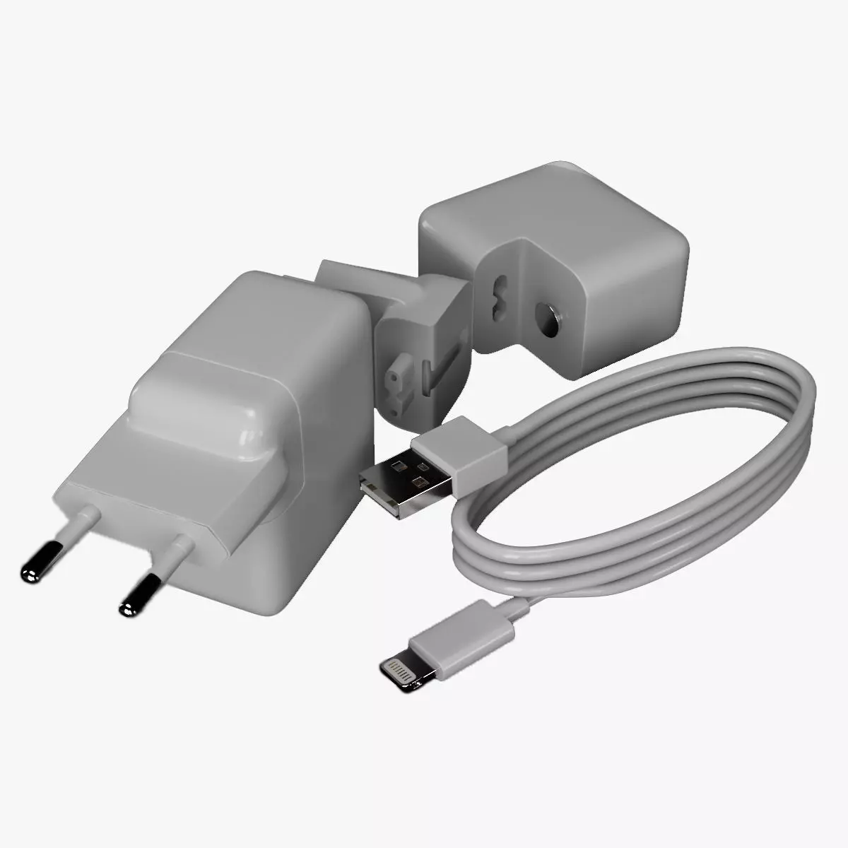 iphone Adaptor Model Low-poly 3D model