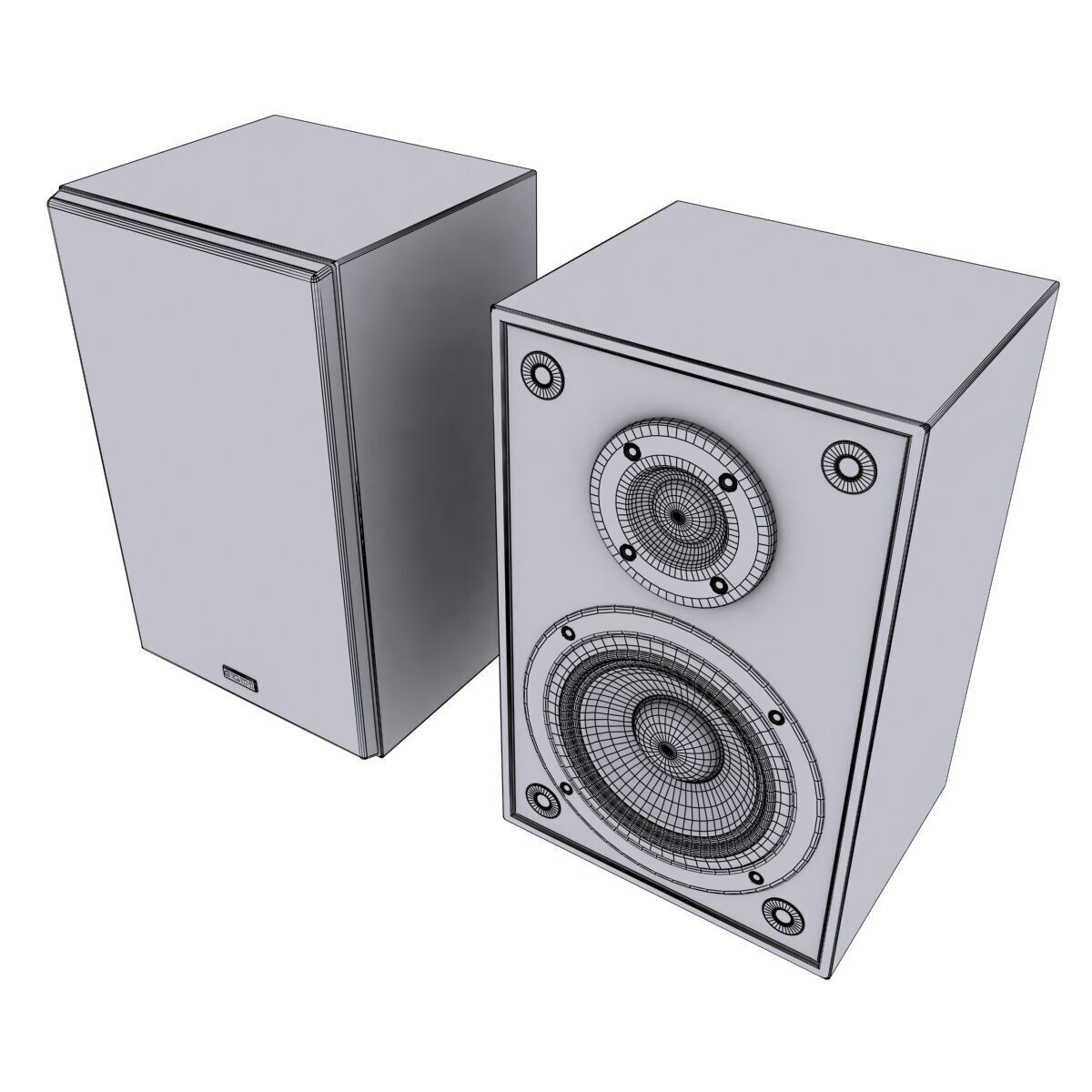 Bookshelf Speaker 3D model_4