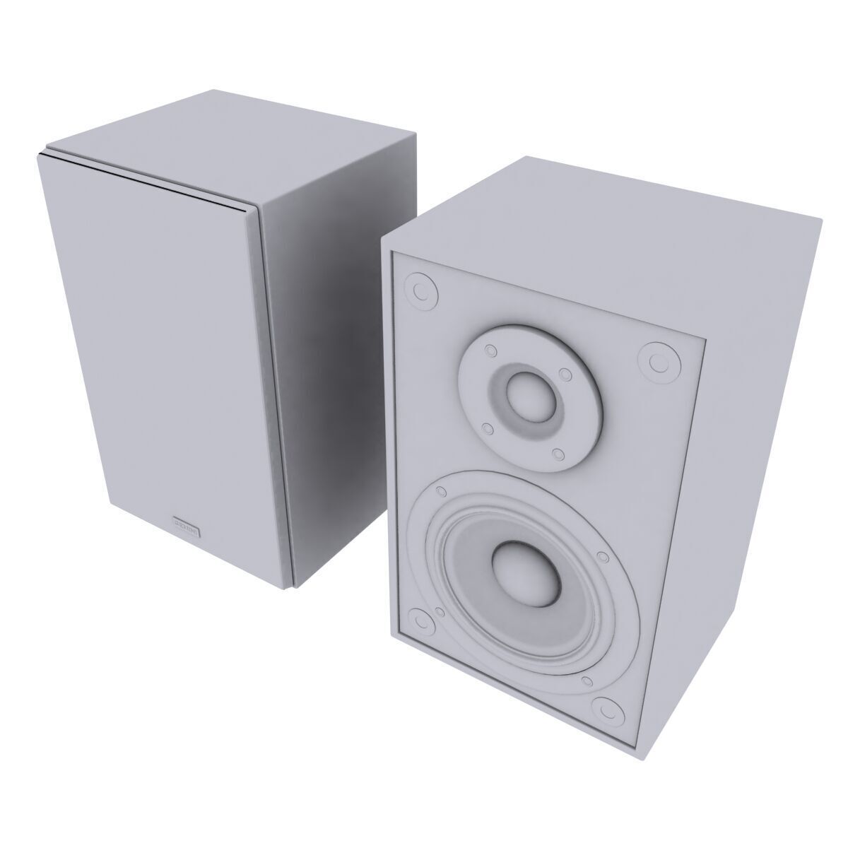 Bookshelf Speaker 3D model_3