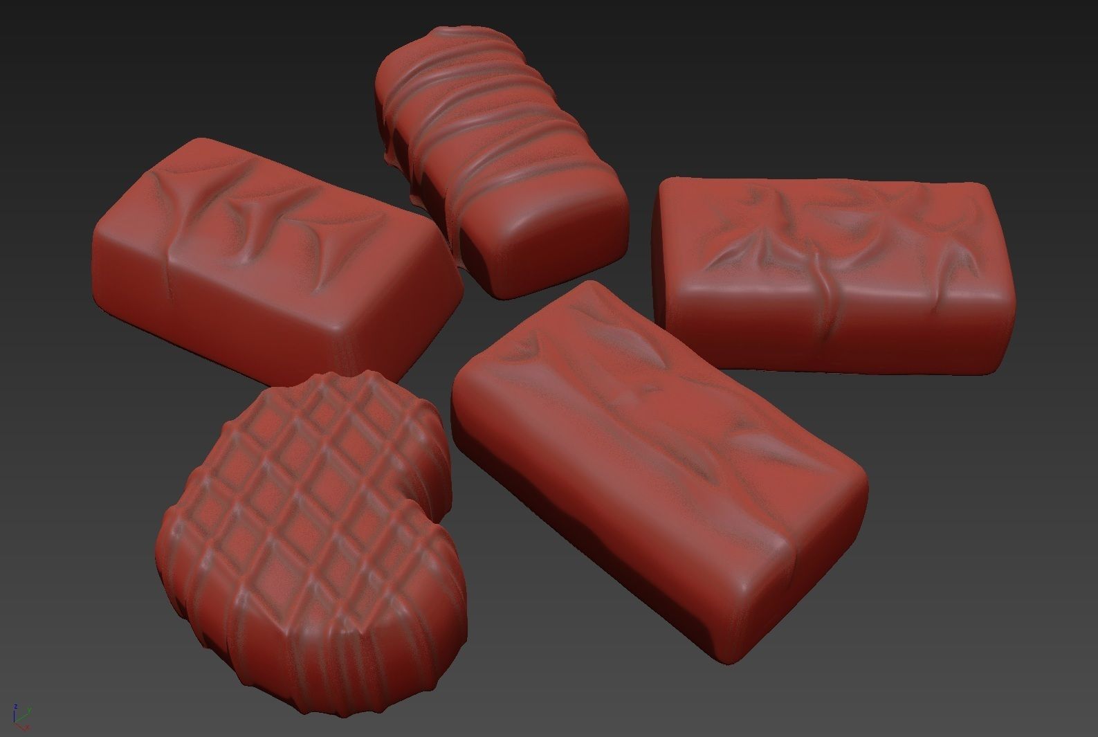 Chocolate Candies 02 3D model_8