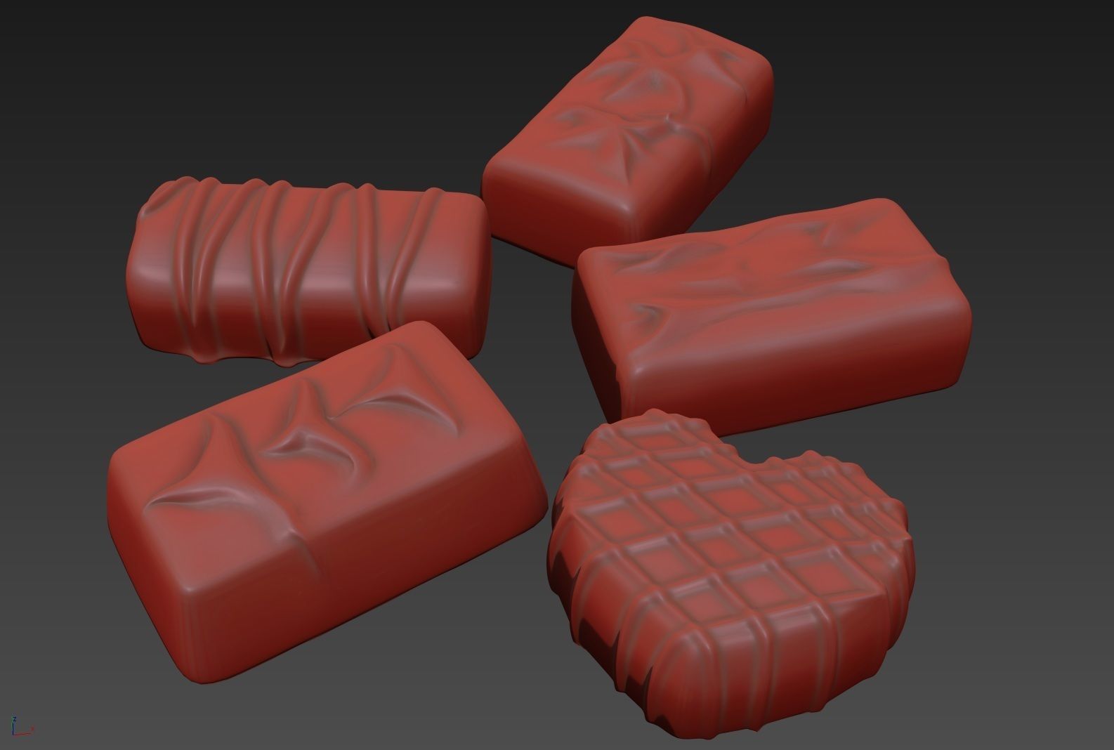 Chocolate Candies 02 3D model_6