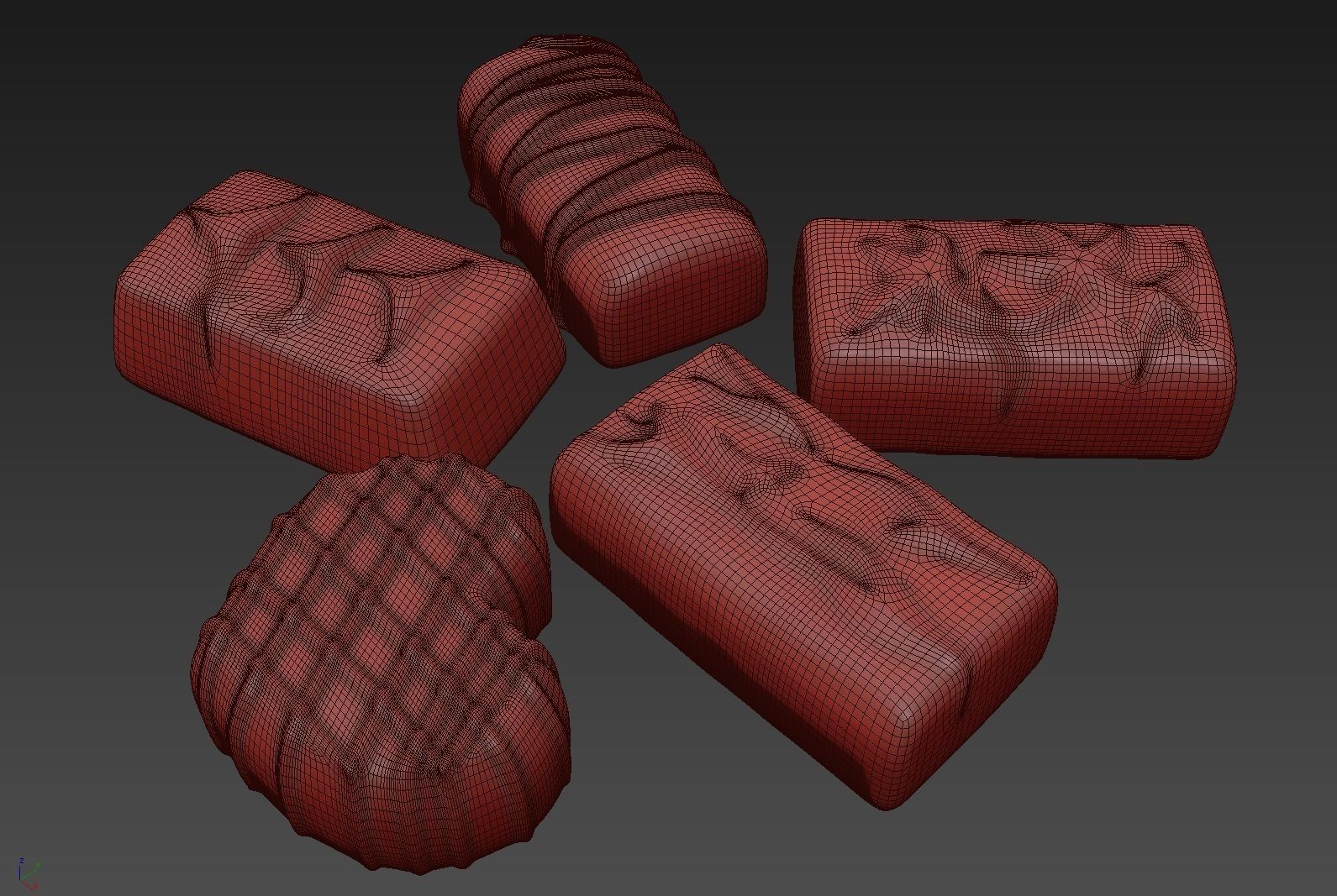 Chocolate Candies 02 3D model_11