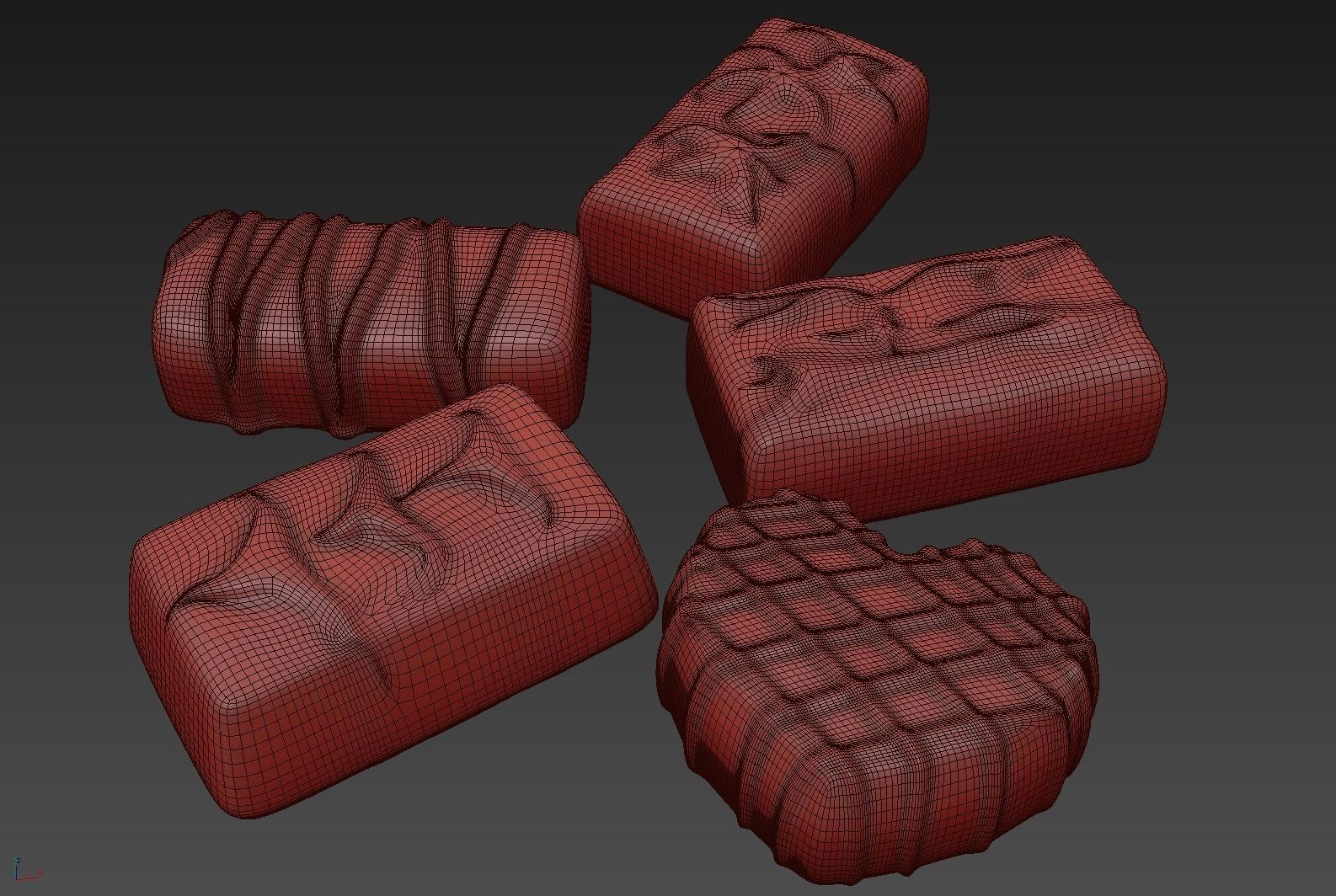 Chocolate Candies 02 3D model_5