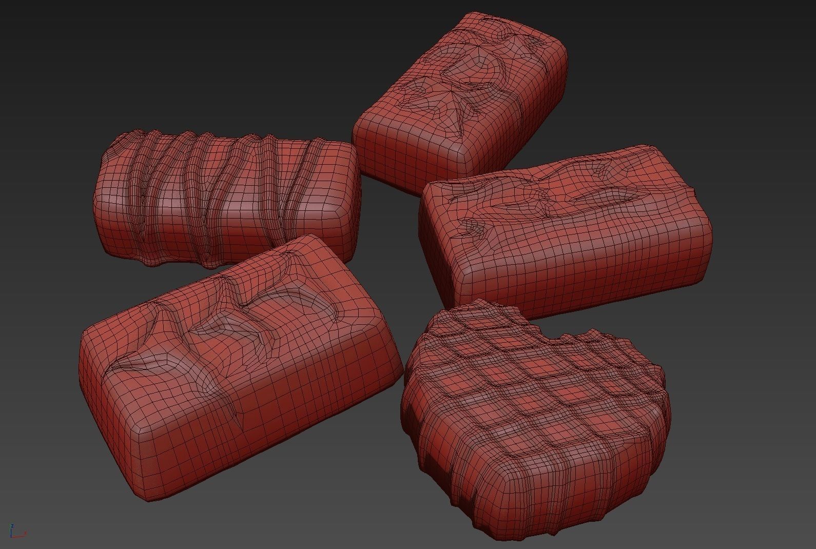 Chocolate Candies 02 3D model_4