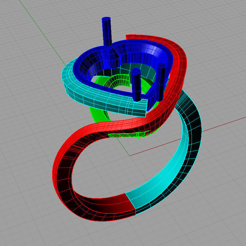 Luxury heart engagement ring AN020 3D print model_4