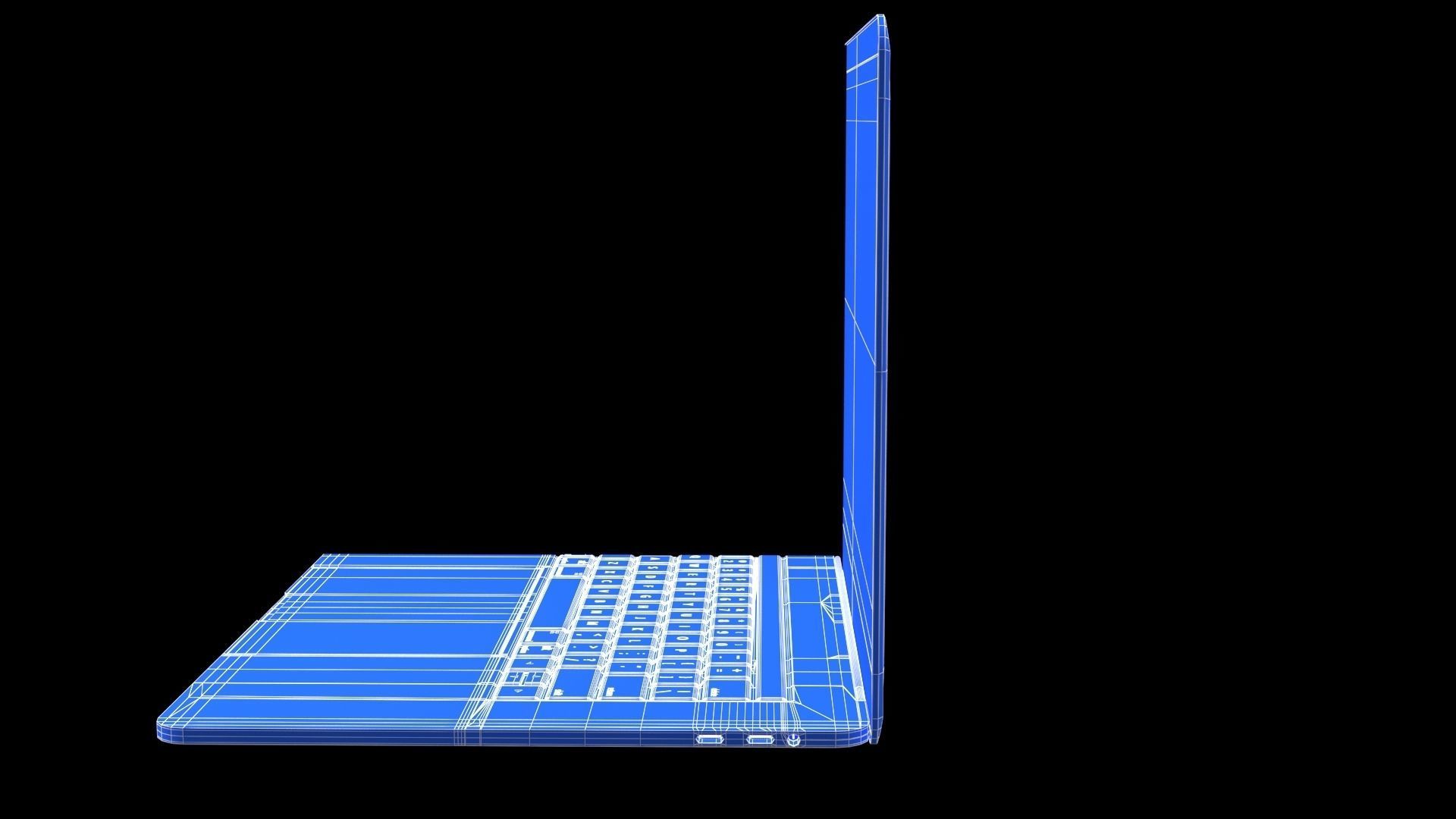 New Gen MacBook Pro - PBR Low-poly 3D model_29