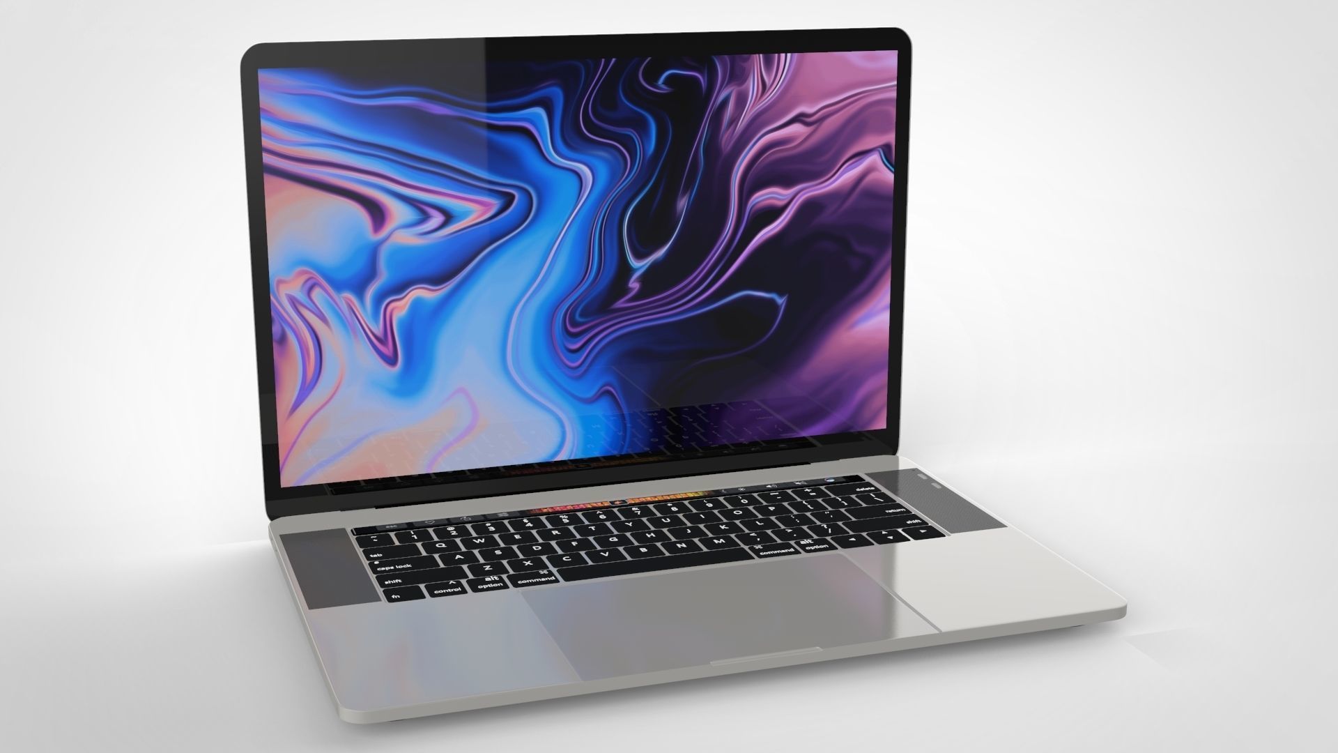 New Gen MacBook Pro - PBR Low-poly 3D model_2