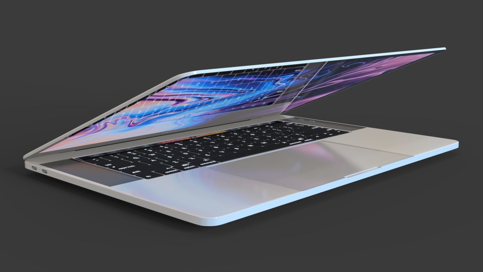 New Gen MacBook Pro - PBR Low-poly 3D model_11