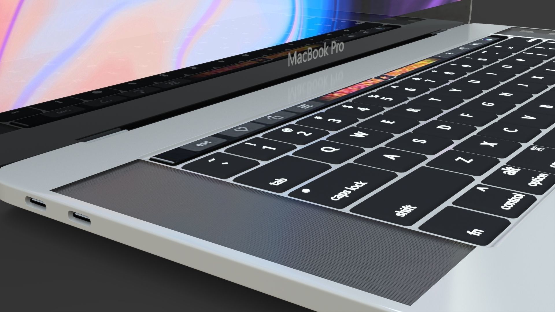 New Gen MacBook Pro - PBR Low-poly 3D model_6
