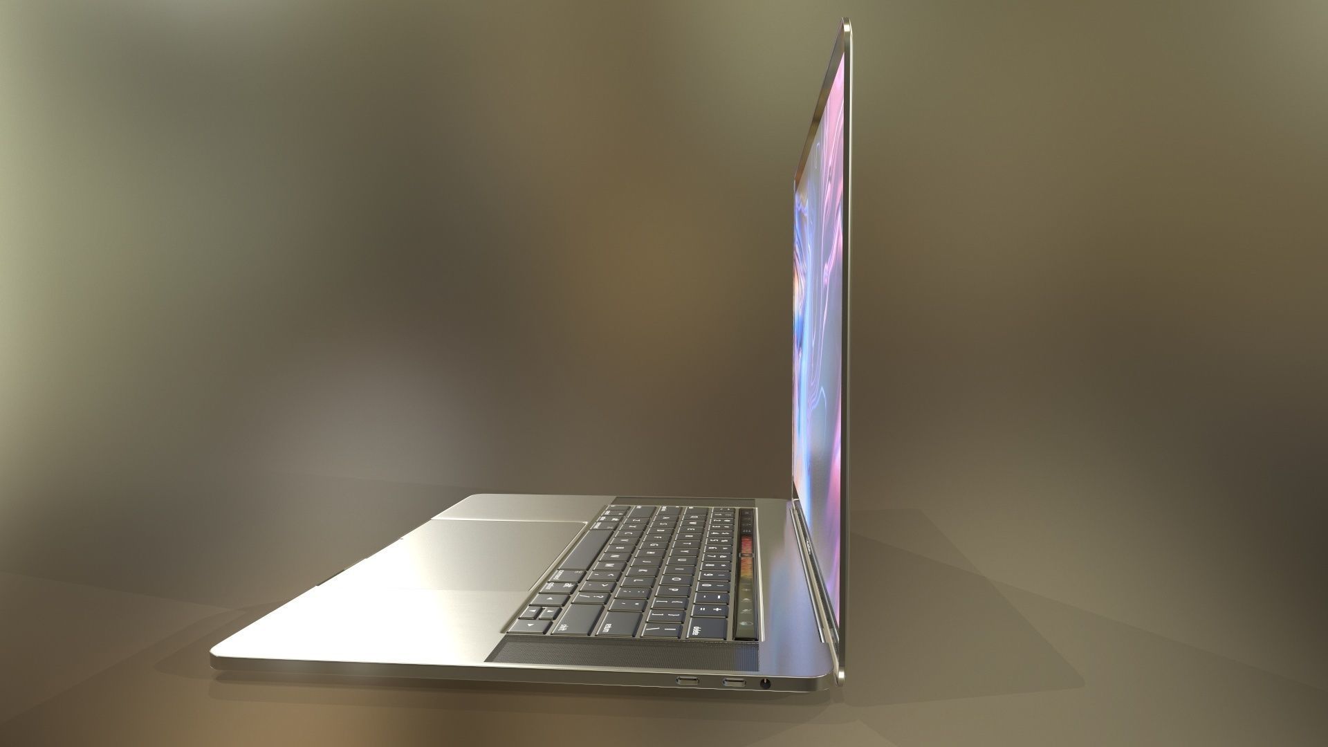 New Gen MacBook Pro - PBR Low-poly 3D model_18