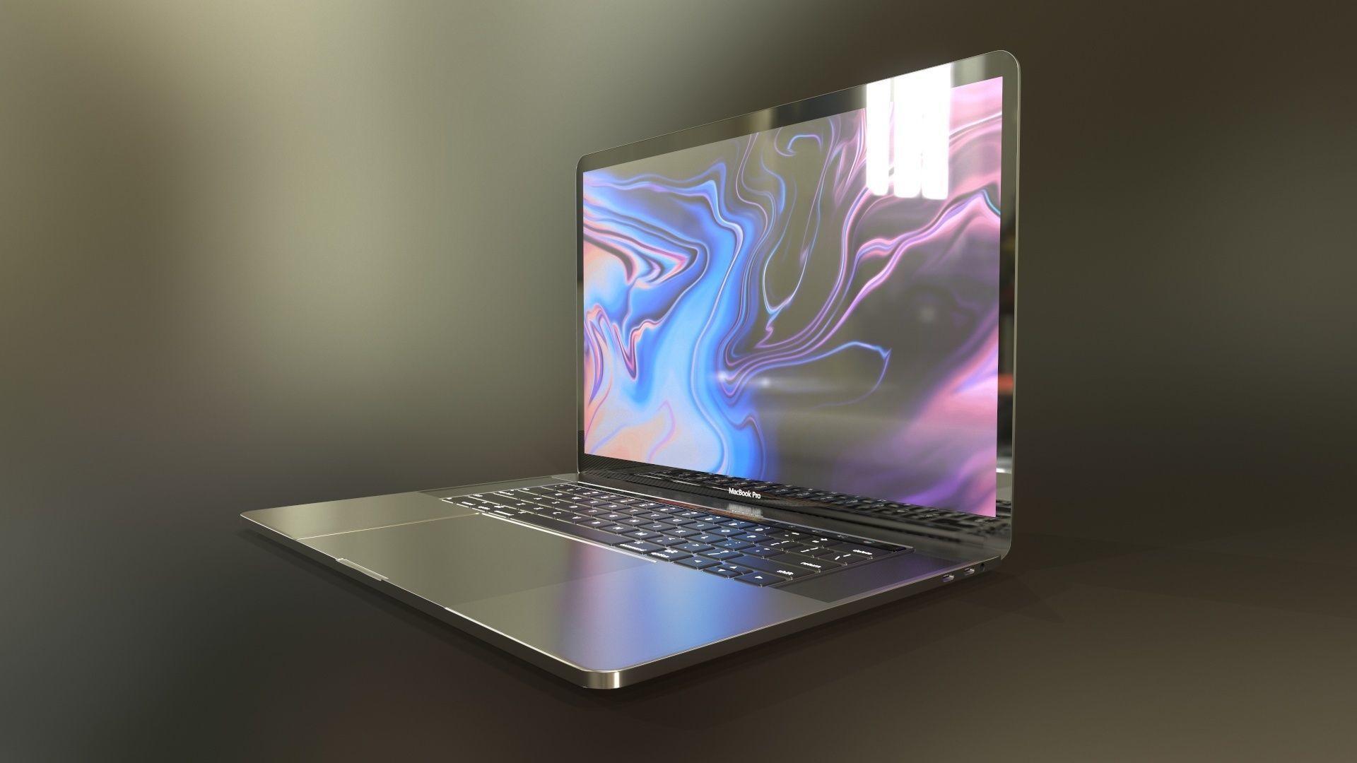 New Gen MacBook Pro - PBR Low-poly 3D model_14