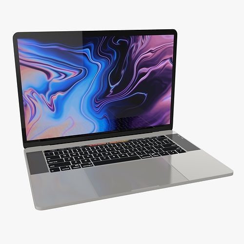 New Gen MacBook Pro - PBR Low-poly 3D model