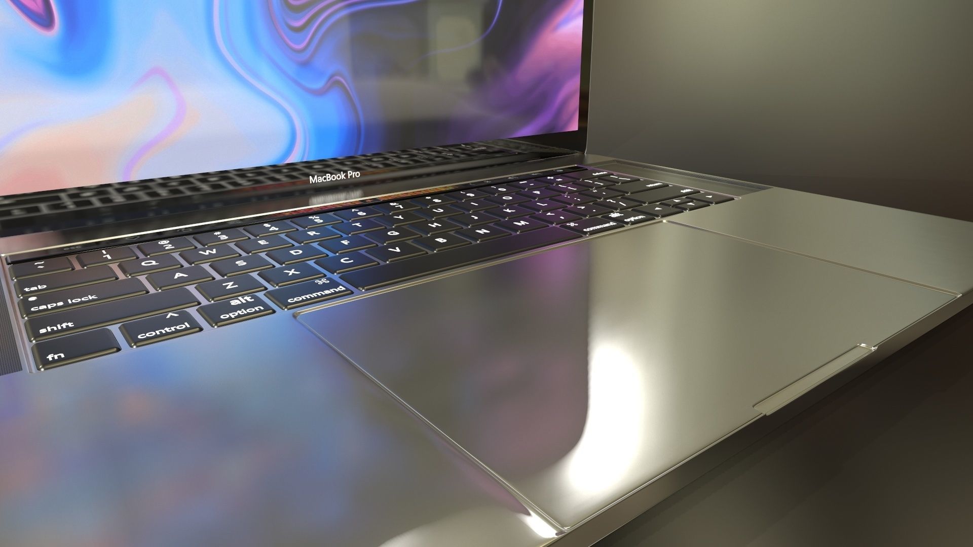 New Gen MacBook Pro - PBR Low-poly 3D model_20