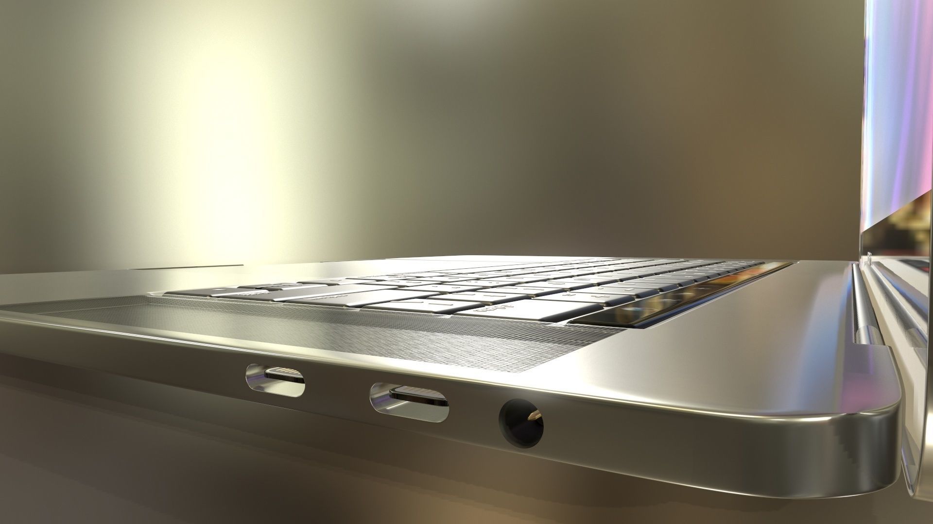 New Gen MacBook Pro - PBR Low-poly 3D model_19