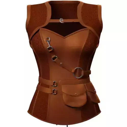 Corset PBR Low-poly 3D model Corset PBR Low-poly 3D model