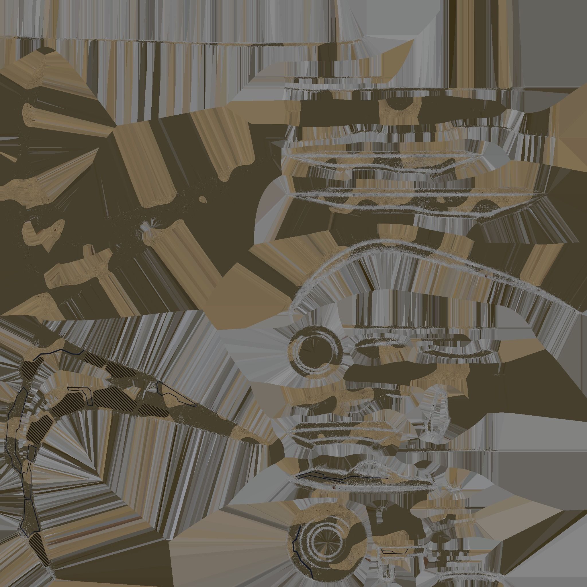 Curved Alien Fighter 3D model_9