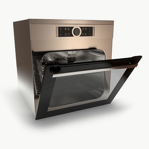 Bosch  Serie 8 Multifunction Electric Built in Single Oven Low-poly 3D model
