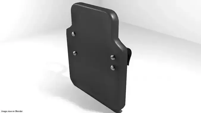 Personal Armor Shield - Small Ballistic Shield 3D model