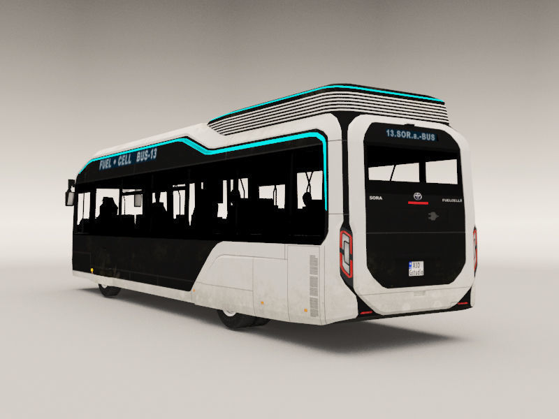 Toyota s Fuel-Cell City - Sora Low-poly 3D model_1