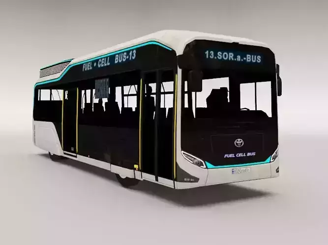 Toyota s Fuel-Cell City - Sora Low-poly 3D model