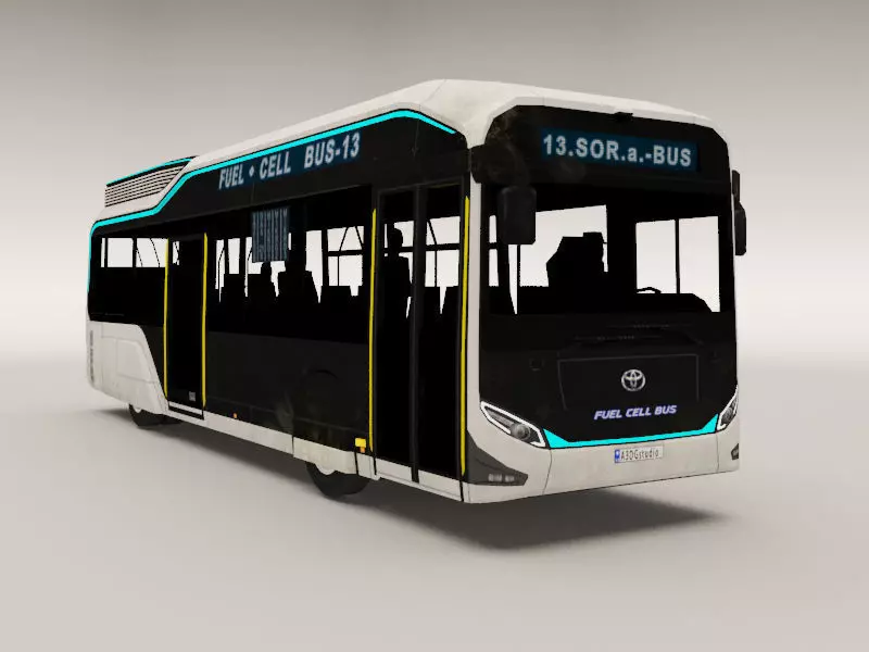 Toyota s Fuel-Cell City - Sora Low-poly 3D model_0