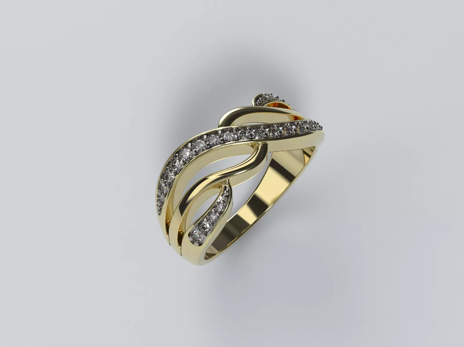 Ring unique 2020 The Alma Ring 3D print model_0