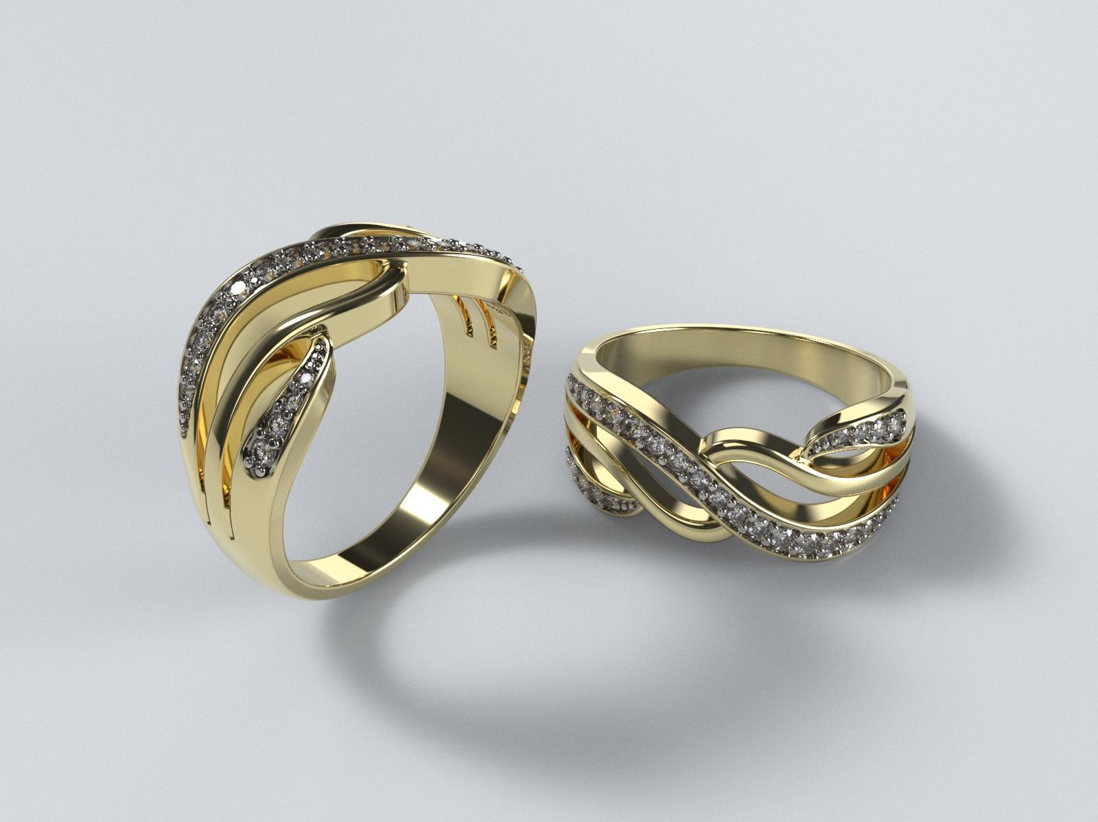 Ring unique 2020 The Alma Ring 3D print model_2