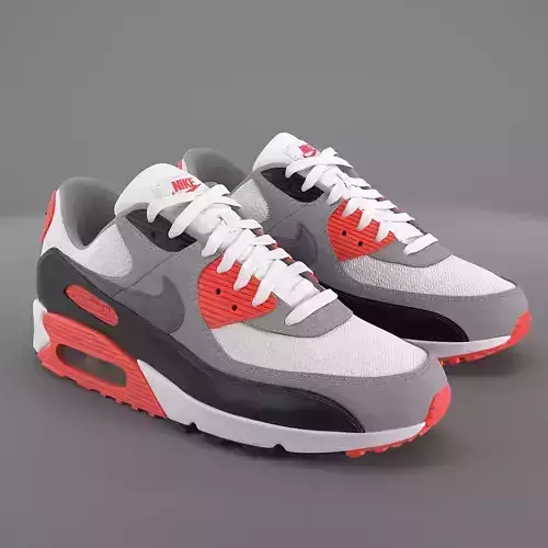 Air Max 90 Nike PBR Low-poly 3D model