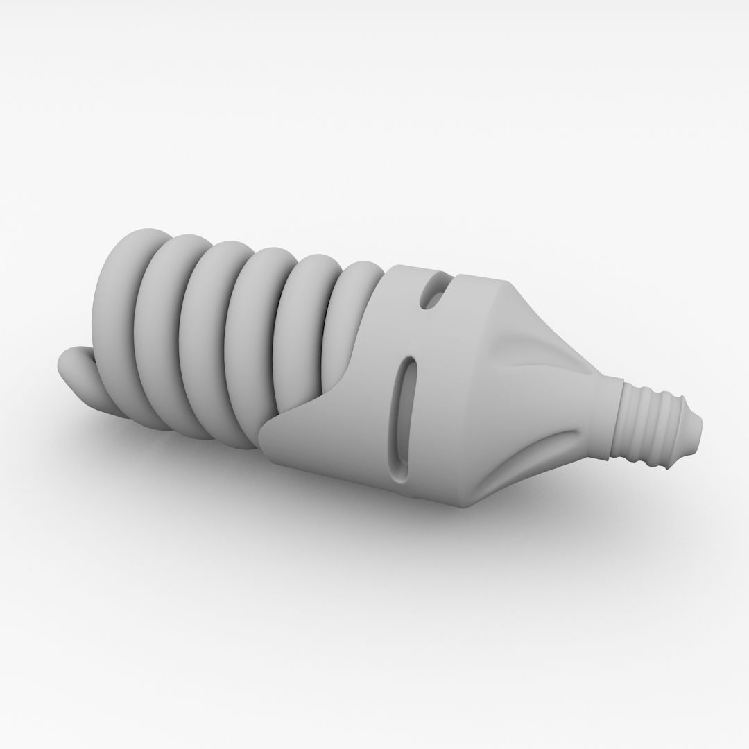 Spiral Bulb 3D model_3