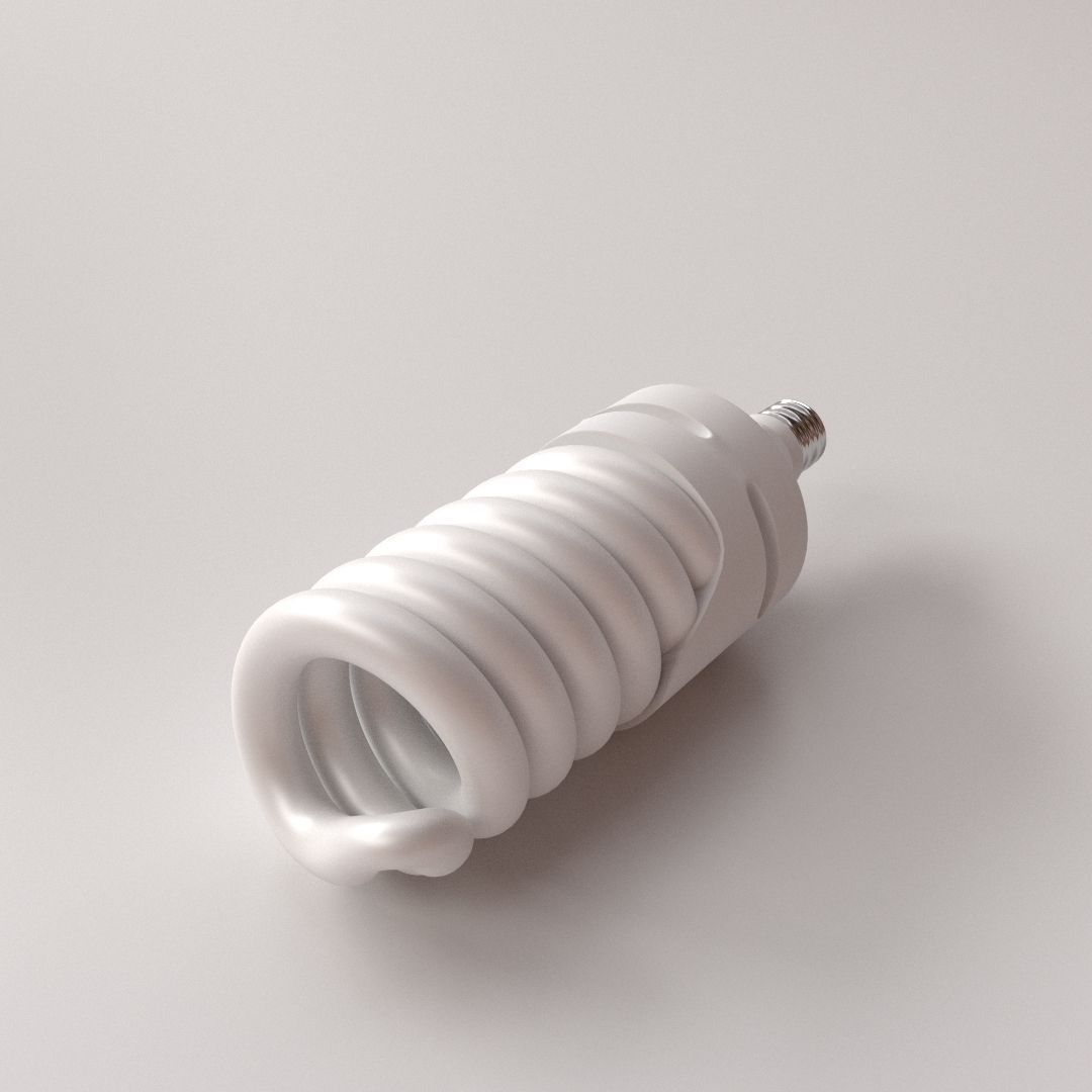 Spiral Bulb 3D model_2