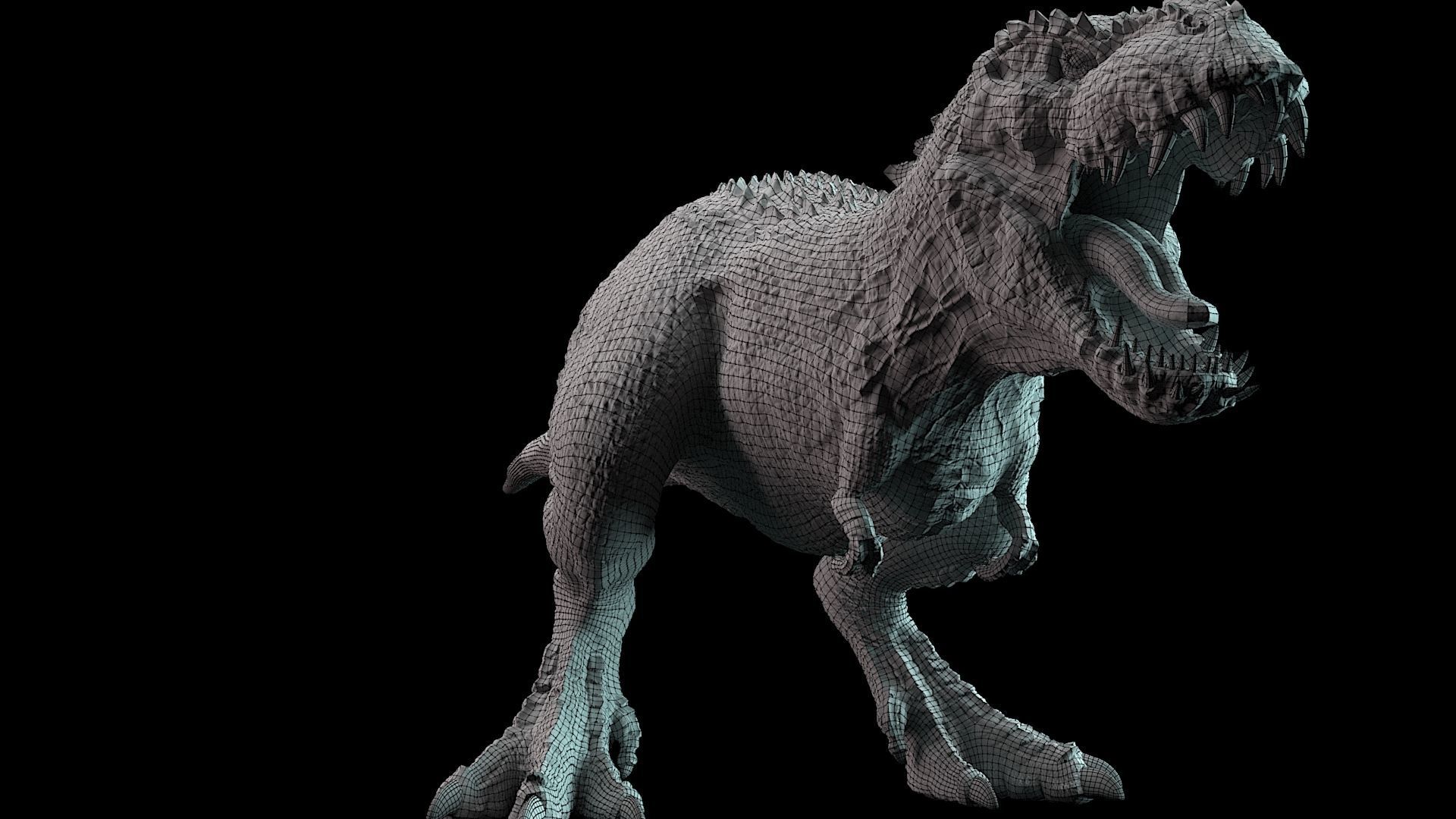 V- Rex - Vastatosaurus rex Low-poly 3D model_19