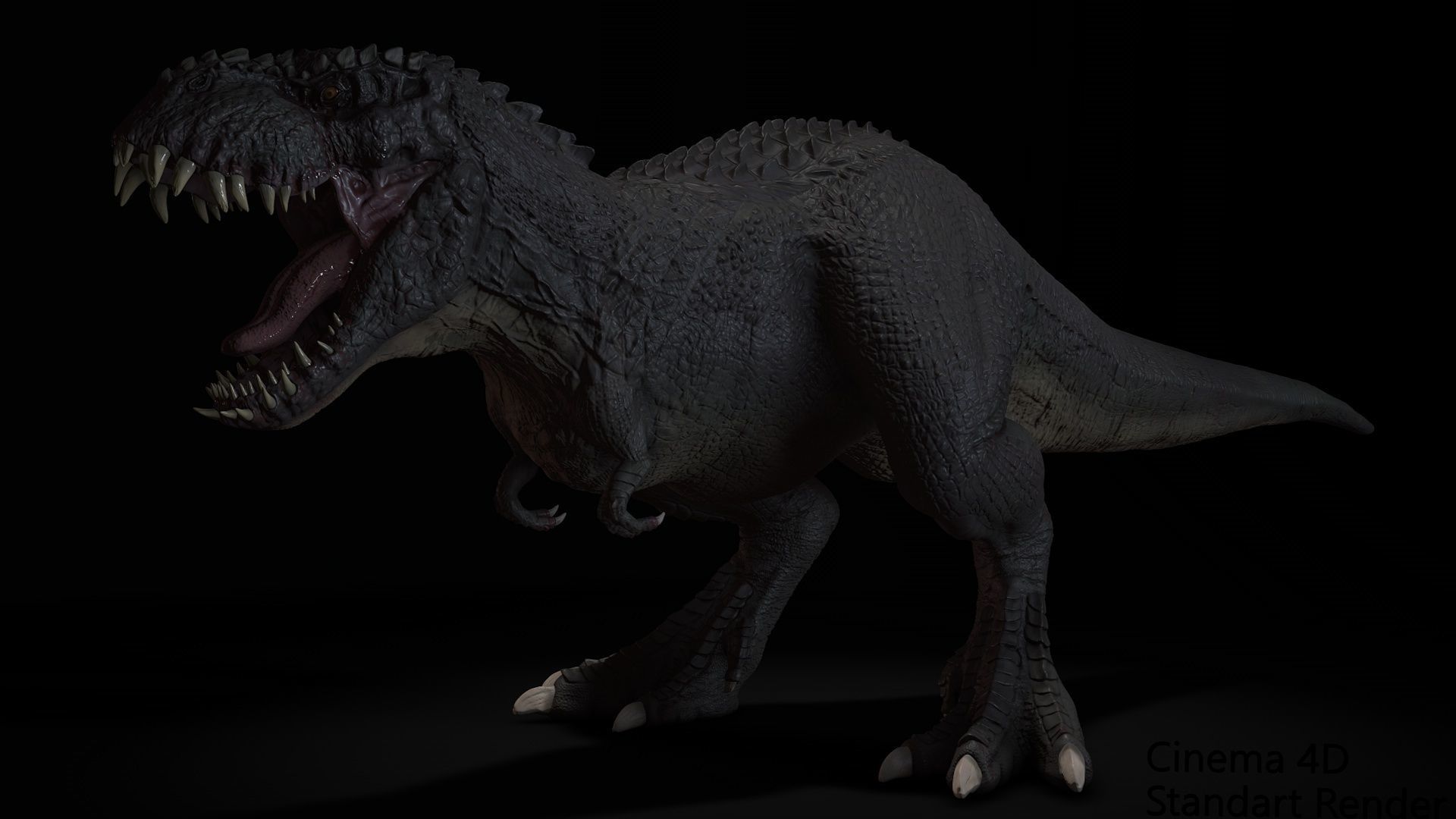 V- Rex - Vastatosaurus rex Low-poly 3D model_9