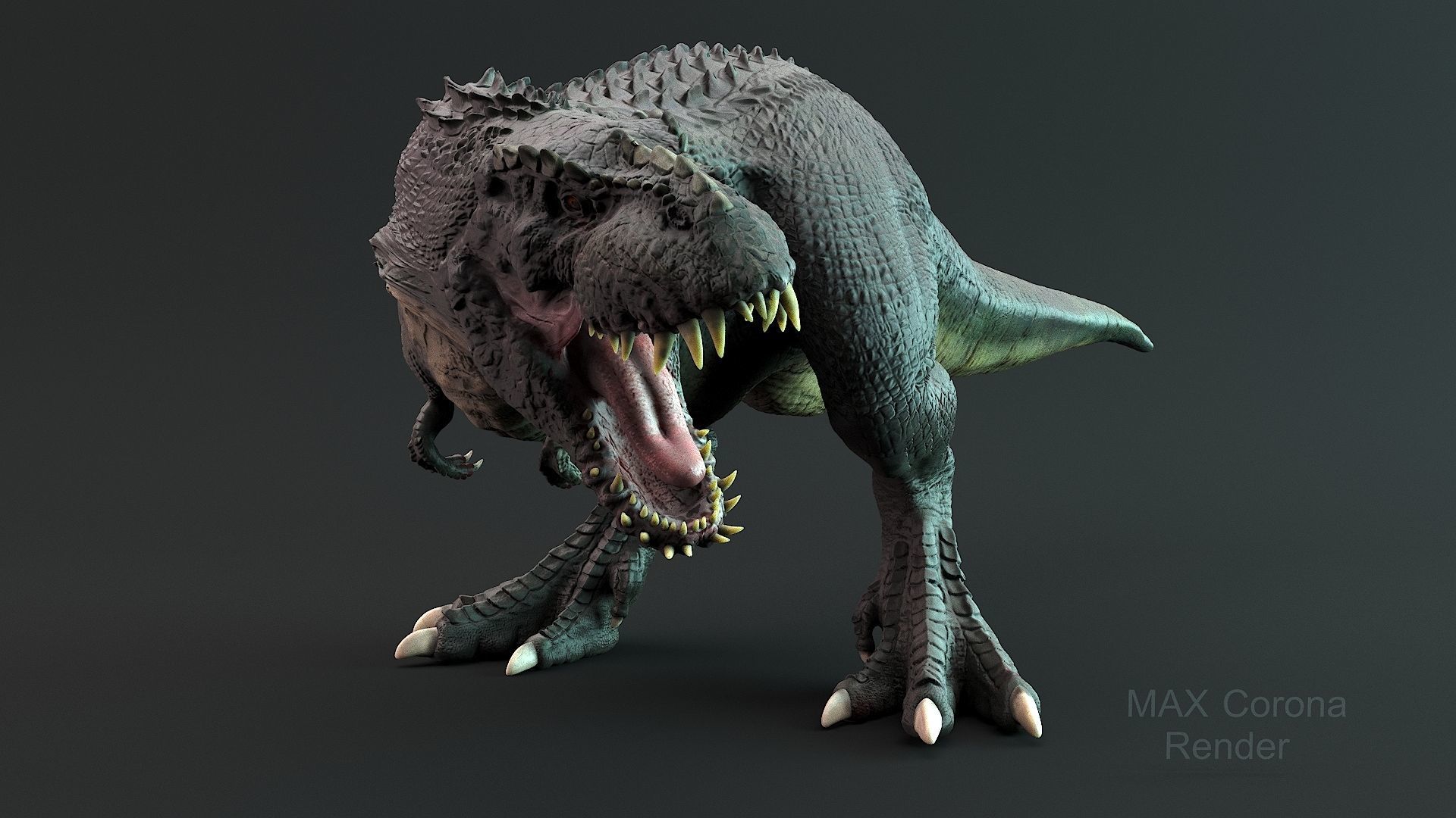 V- Rex - Vastatosaurus rex Low-poly 3D model_14