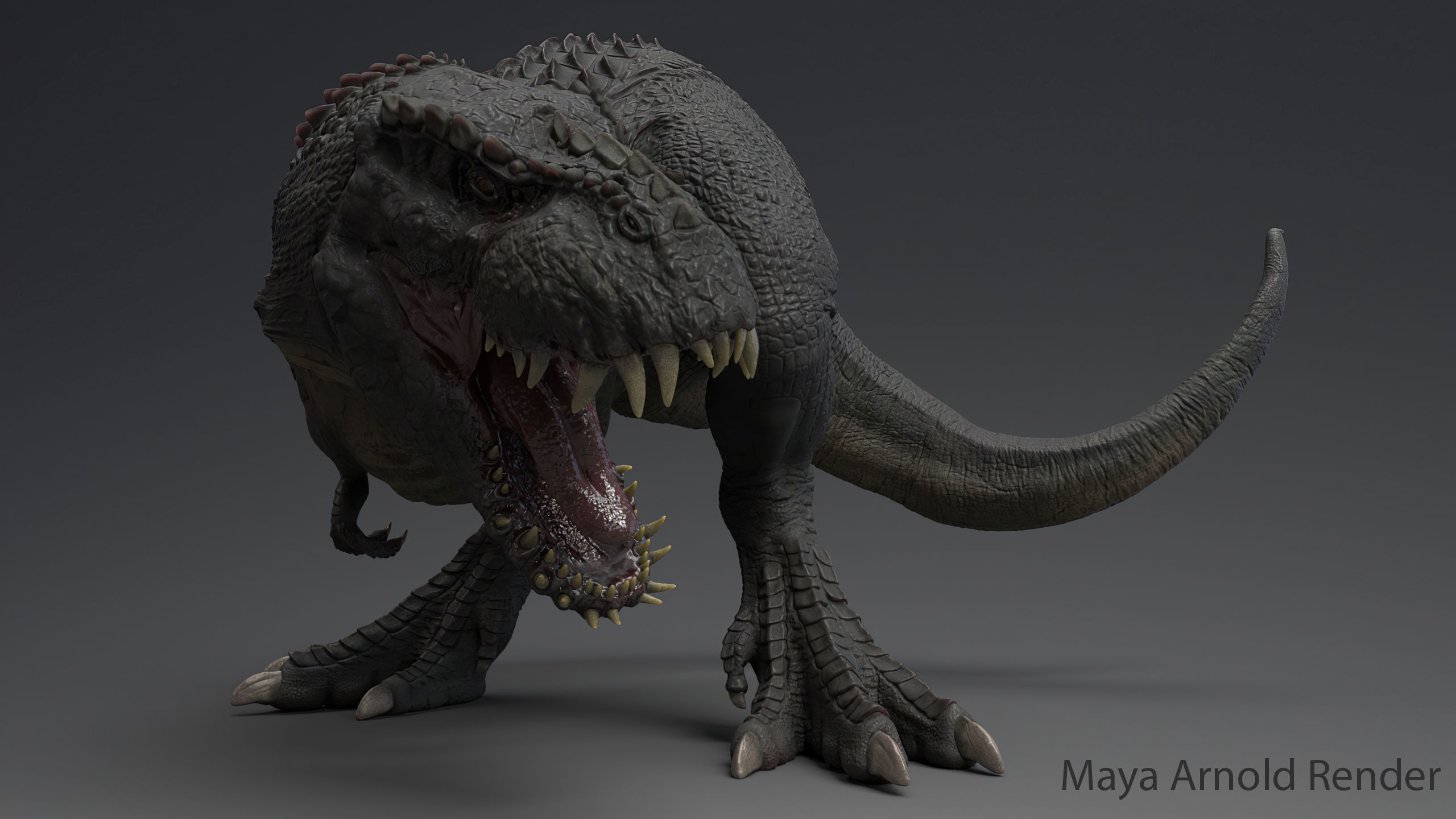 V- Rex - Vastatosaurus rex Low-poly 3D model_1