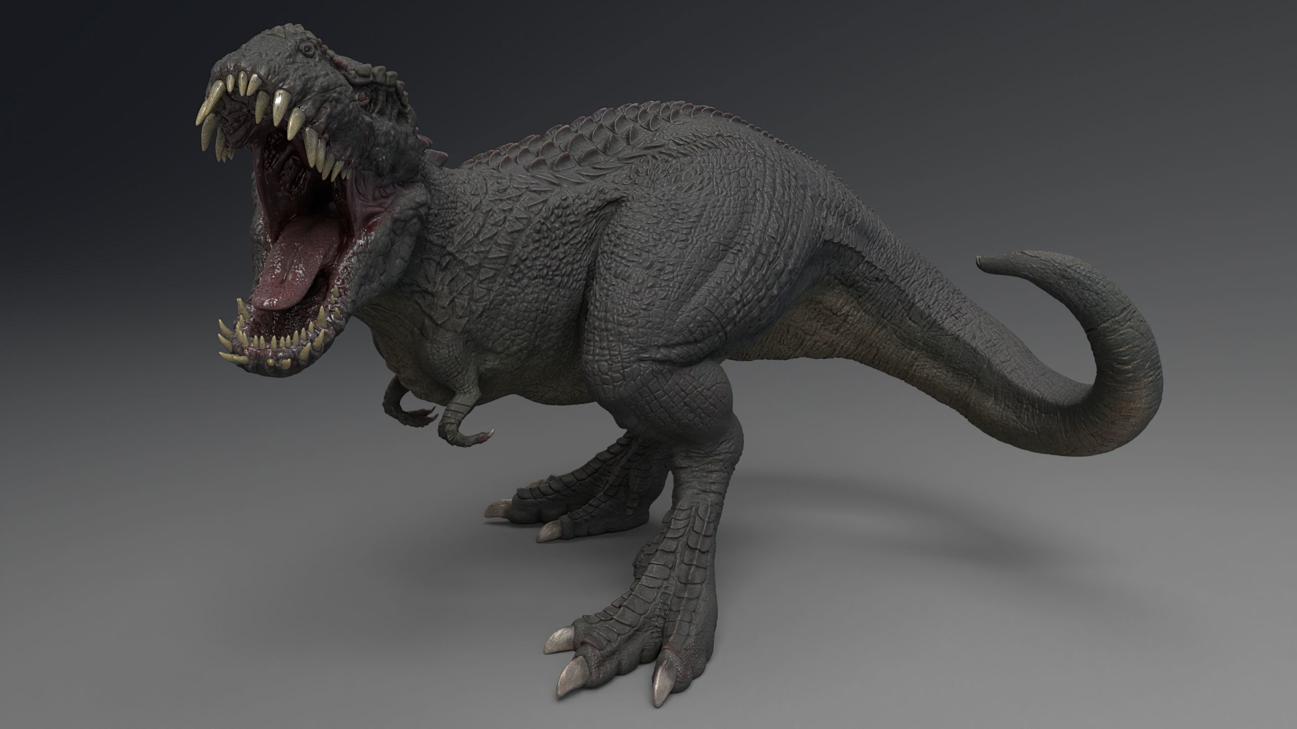 V- Rex - Vastatosaurus rex Low-poly 3D model_12