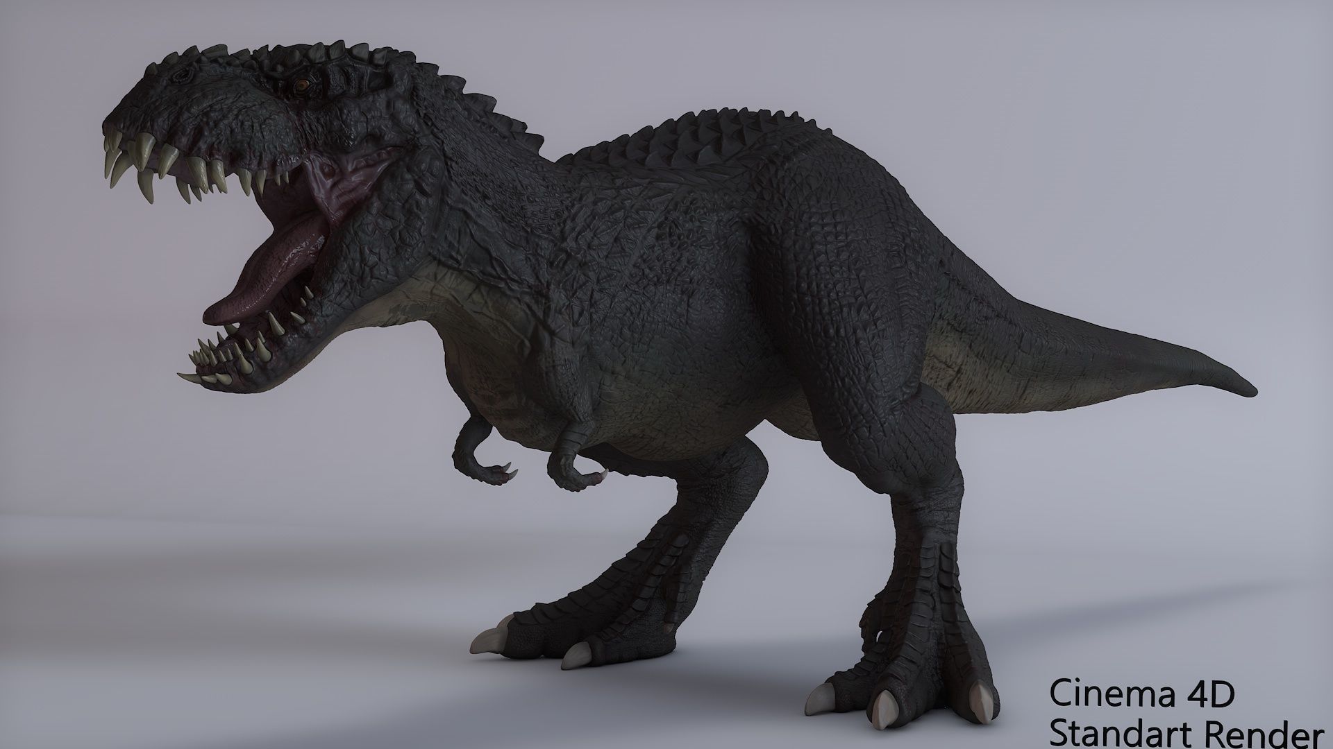 V- Rex - Vastatosaurus rex Low-poly 3D model_8