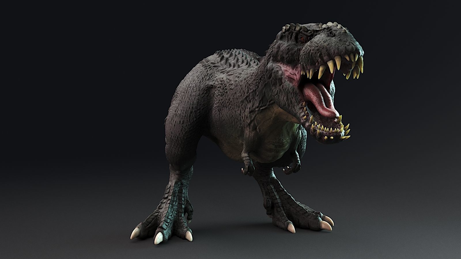 V- Rex - Vastatosaurus rex Low-poly 3D model_16