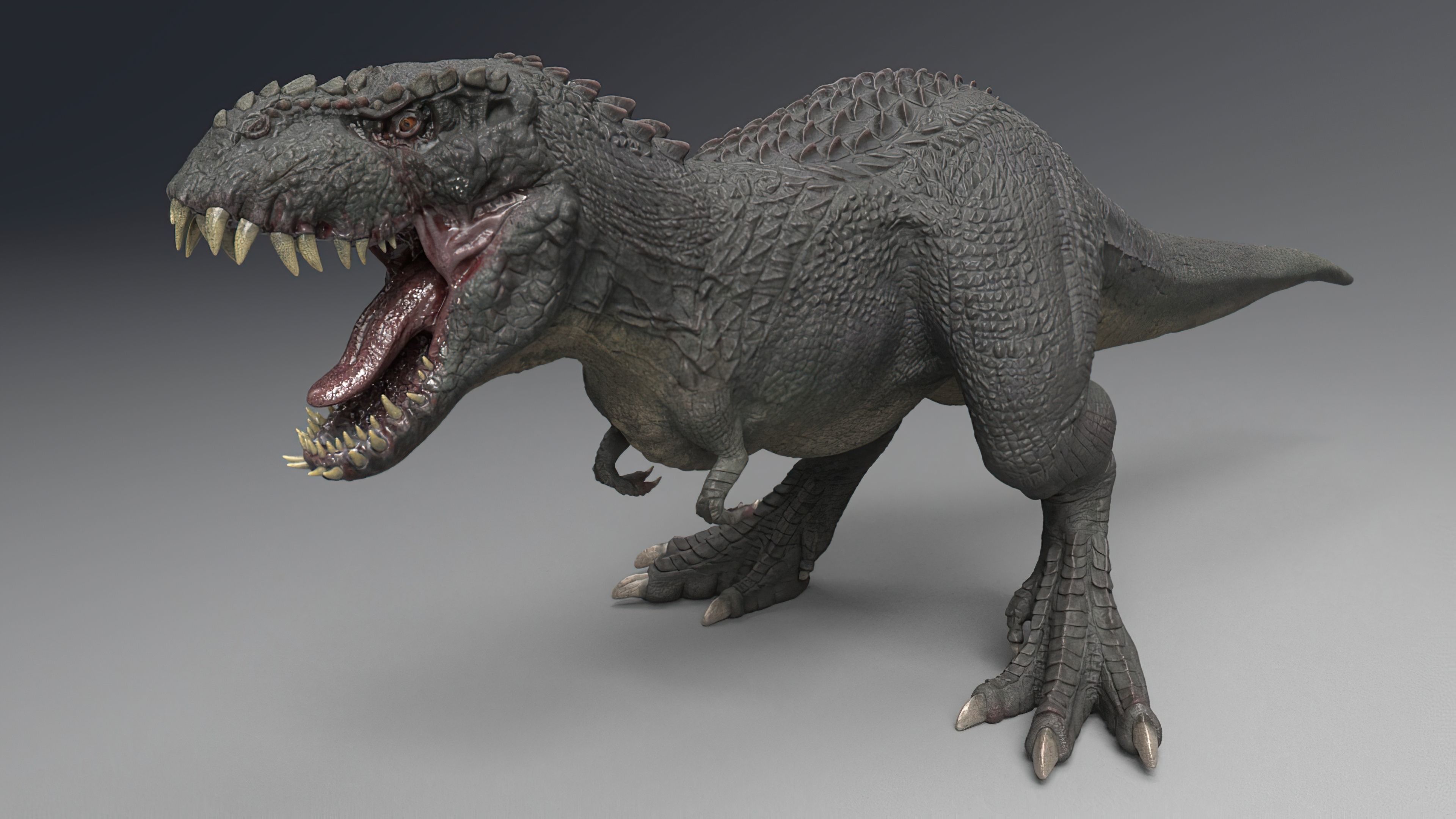V- Rex - Vastatosaurus rex Low-poly 3D model_10