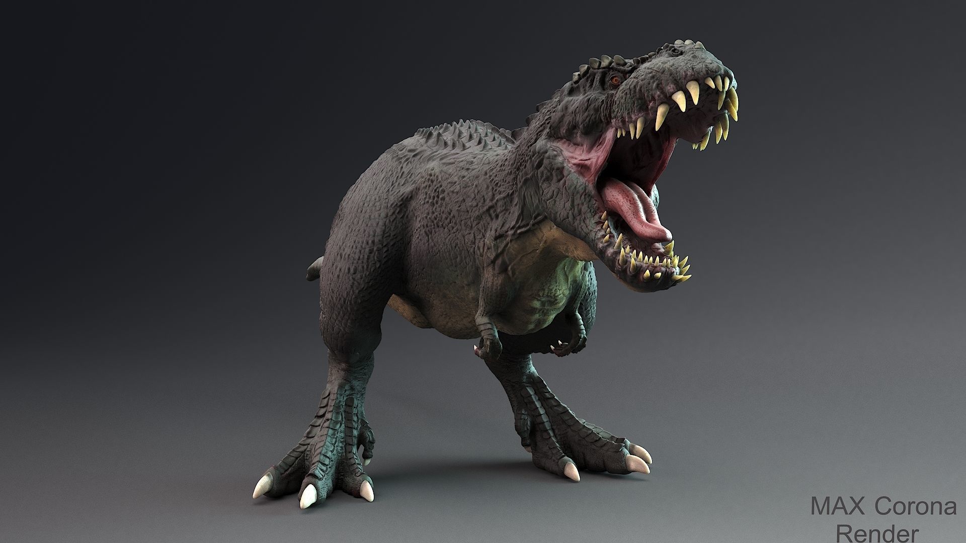 V- Rex - Vastatosaurus rex Low-poly 3D model_15