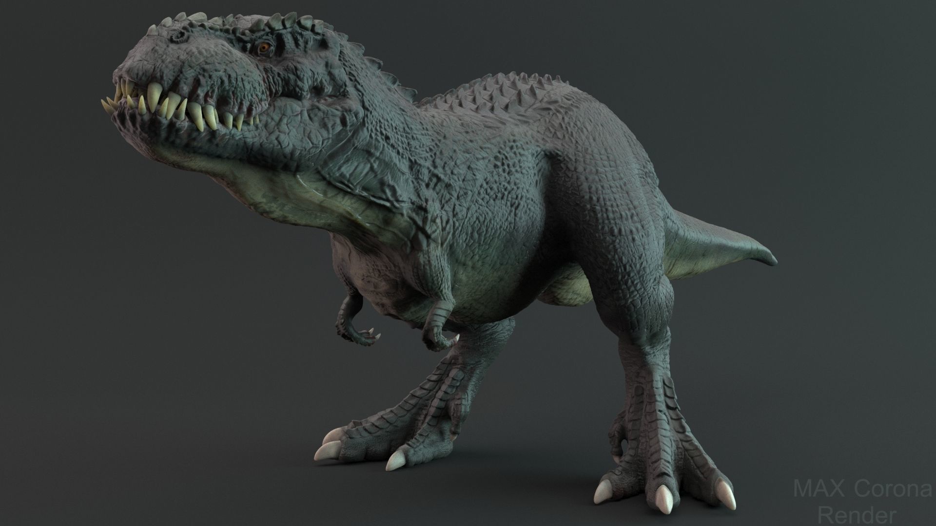 V- Rex - Vastatosaurus rex Low-poly 3D model_13